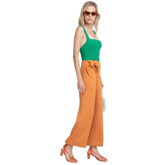 ASTR The Label Apricot Orange Asher Wide Leg Pant & Berlin Tank Top Set NWT XS - Picture 8 of 12